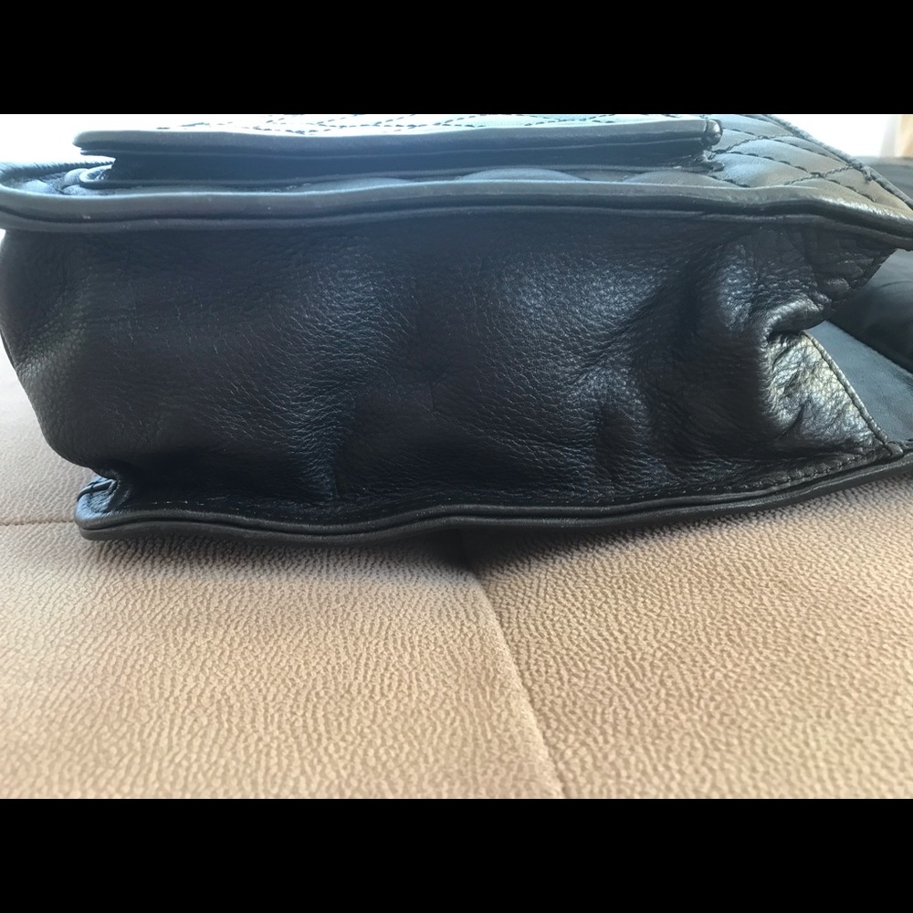 💎SALE🔥BCBGMAXAZRIA black leather bag - Picture 14 of 16